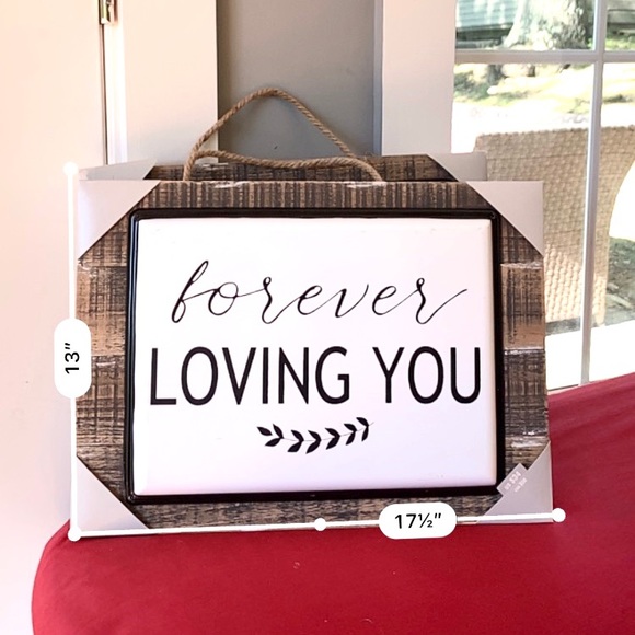 NWT handmade shabby chic wood and metal sign - Picture 4 of 4